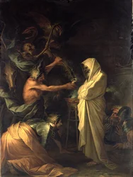 Duch Samuelův se zjevuje Saulovi v domě čarodějnice z Endoru, 1668